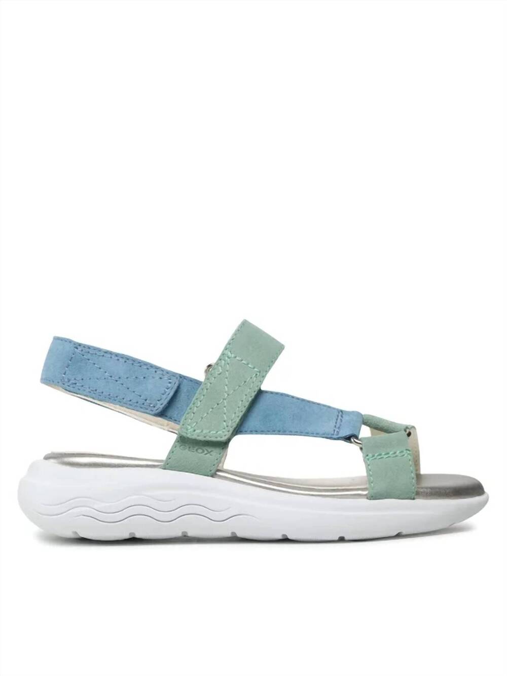 NEW GEOX women's spherica sandals in aqua